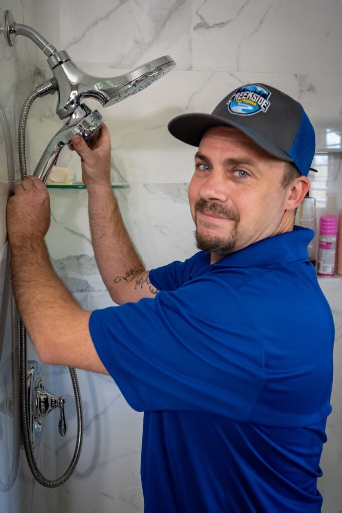 Creekside Plumbing shower Remodels