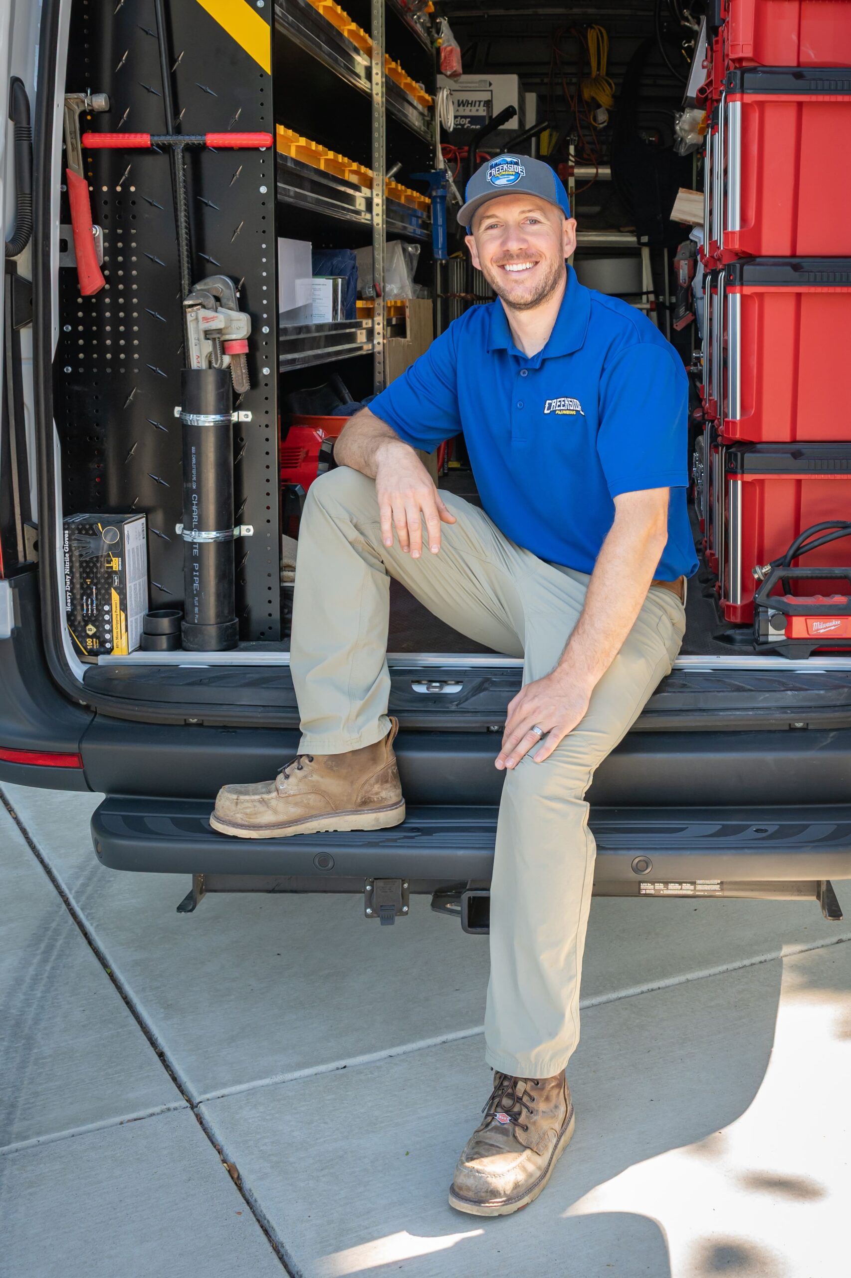 Team members working Creekside Plumbing